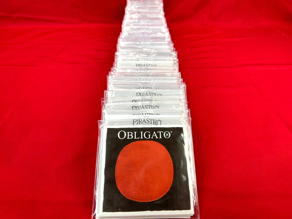 100% Authentic Obligato 4/4 Violin String Set Medium Gauge Steel E Loop or Ball