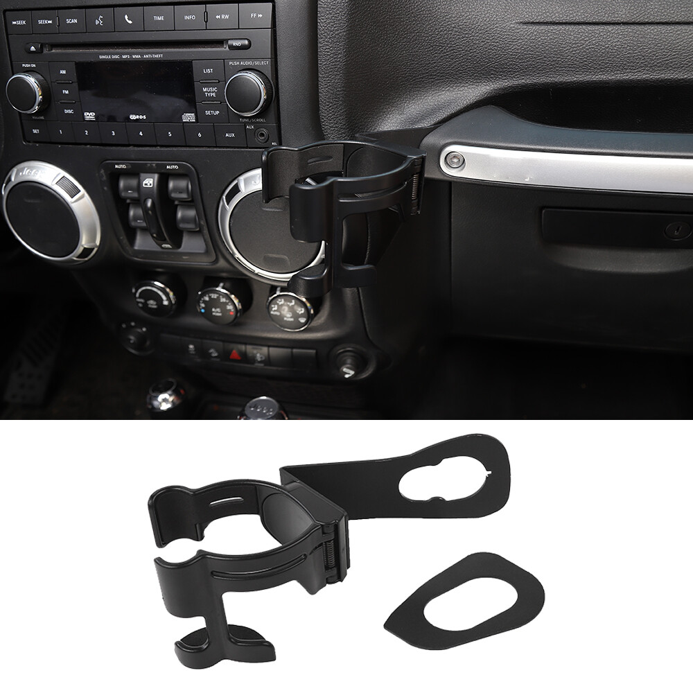 Multi-Function Adjustable Cup Holder Phone Mount Bracket For Jeep Wrangler JK