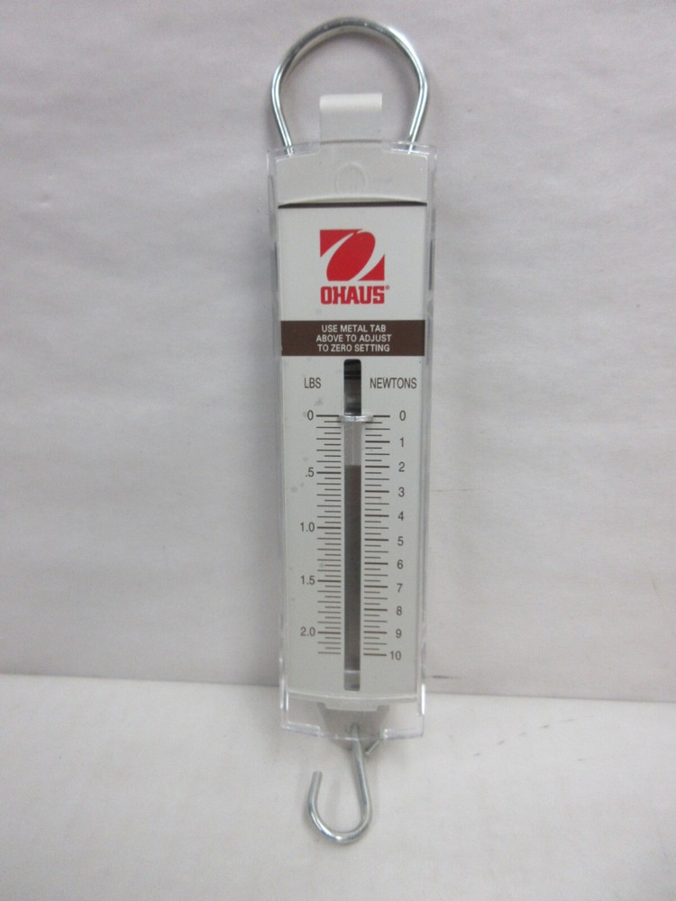 Ohaus Spring Scale Model #8003 Grams Newtons Science Lab Instrument Tool in Box
