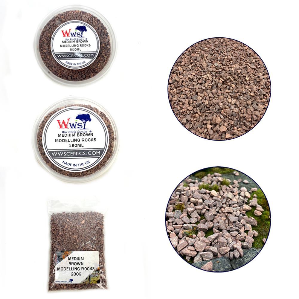 Medium Brown Modelling Rocks 1-3mm | Wargame Scenery & Basing Material