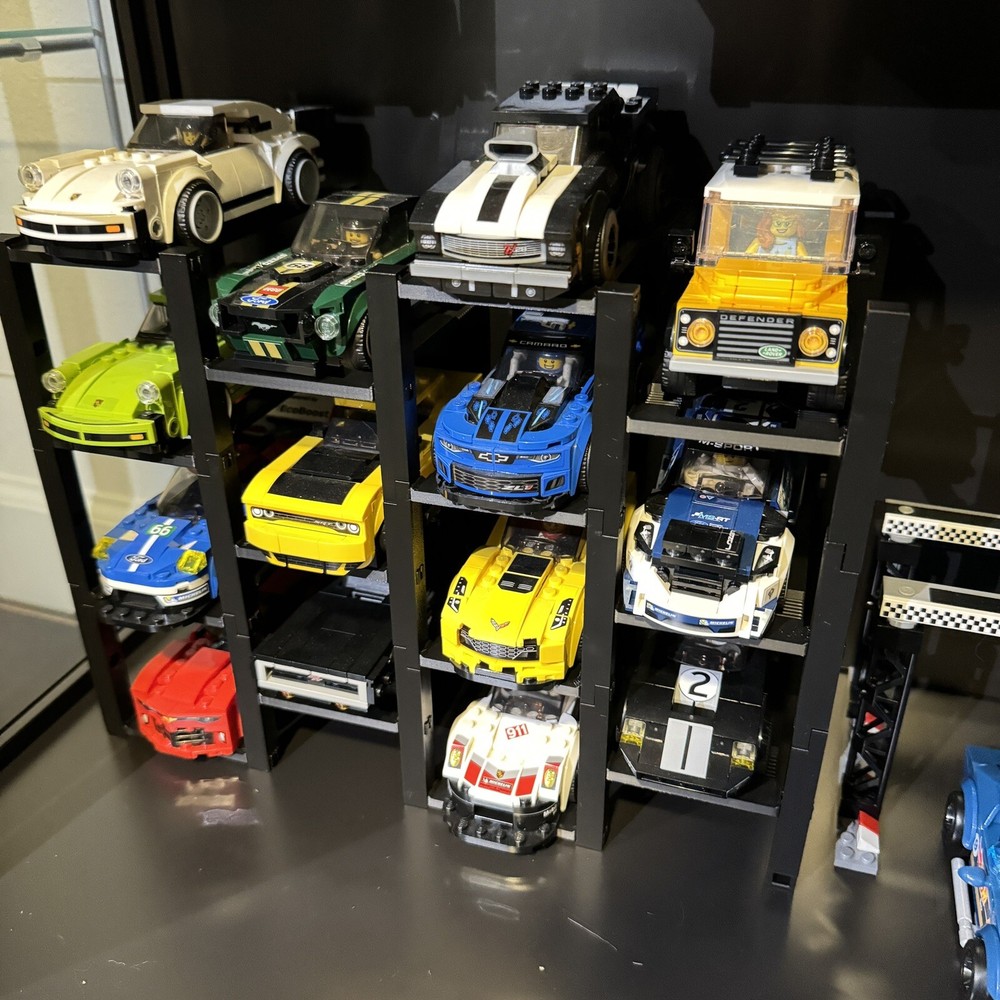 Lego Speed Champions Display Stands Stackable Garage Lifts Customizable 3 Tier