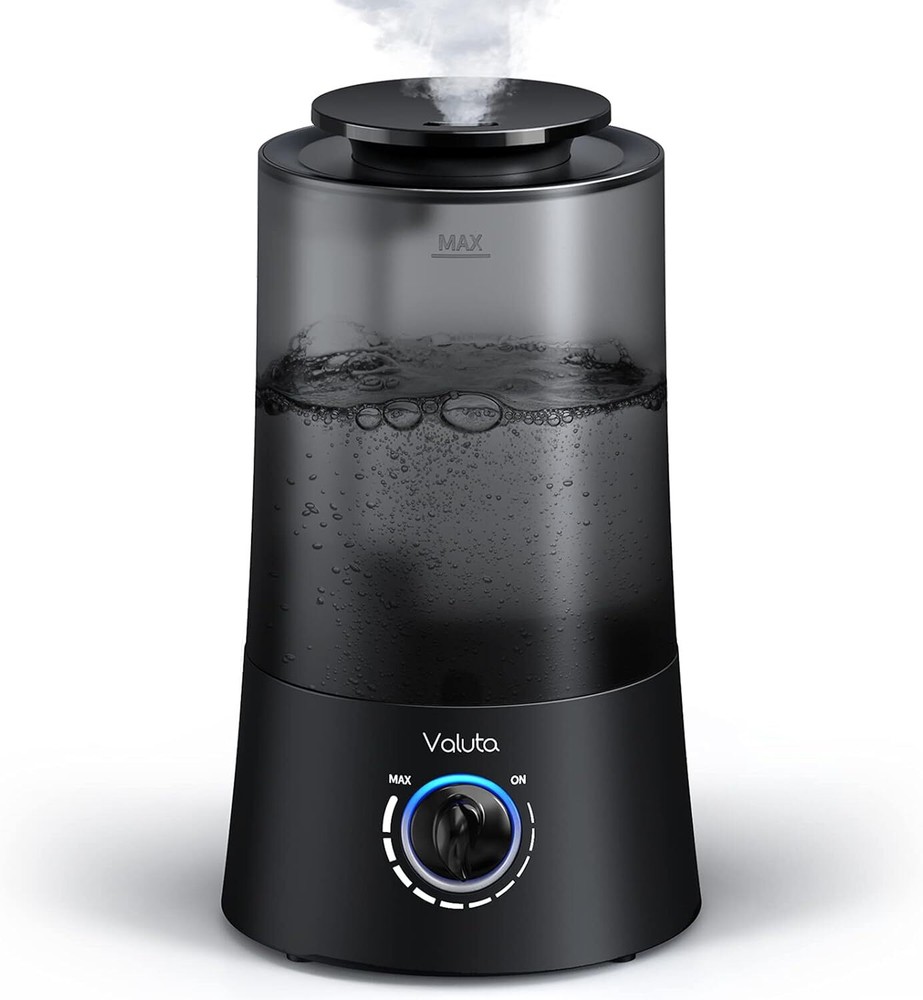 2 In 1 Black Humidifier And Essential Oil Diffuser With Adjustable Mist Control