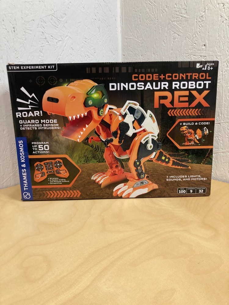 Thames & Kosmos Code+Control Dinosaur Robot REX Robotics & Engineering STEM Kit