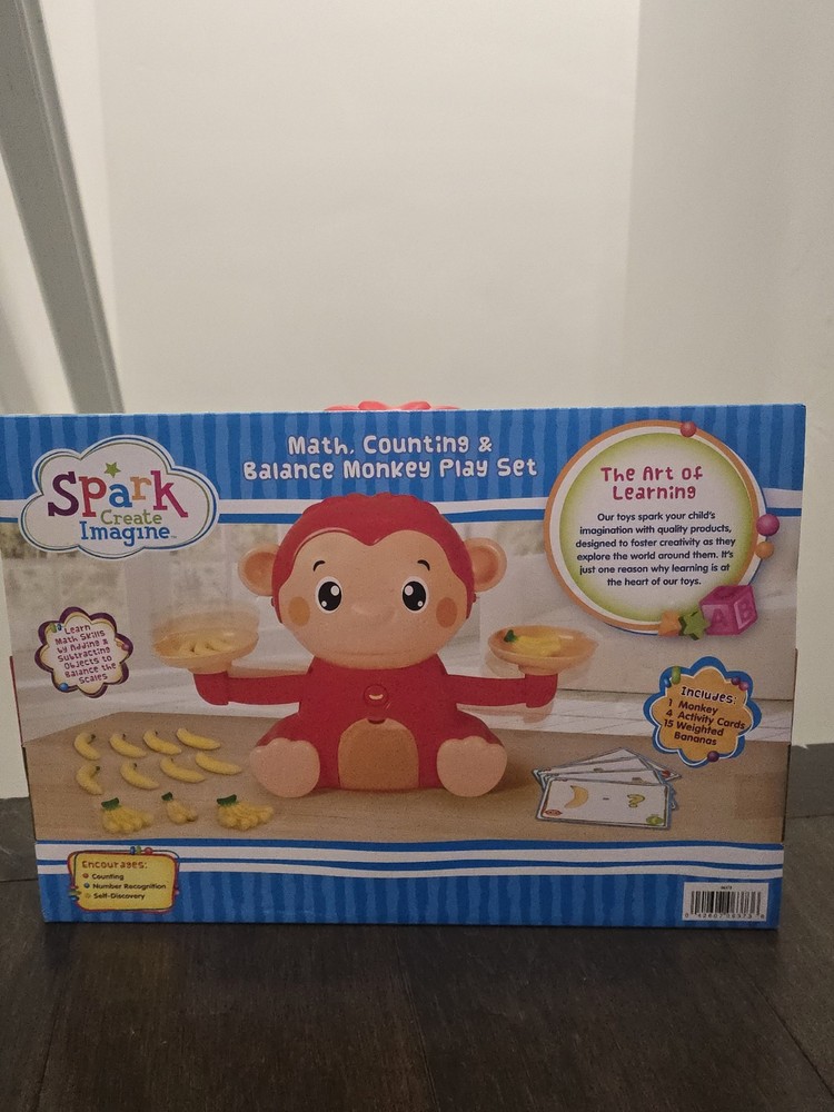 MATH, COUNTING & BALANCE MONKEY PLAY SET-SPARK CREATE IMAGINE. NEW