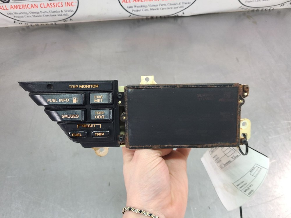 1992-93 C4 Corvette Front Dash Drivers Information Control, DIC, Panel Screen