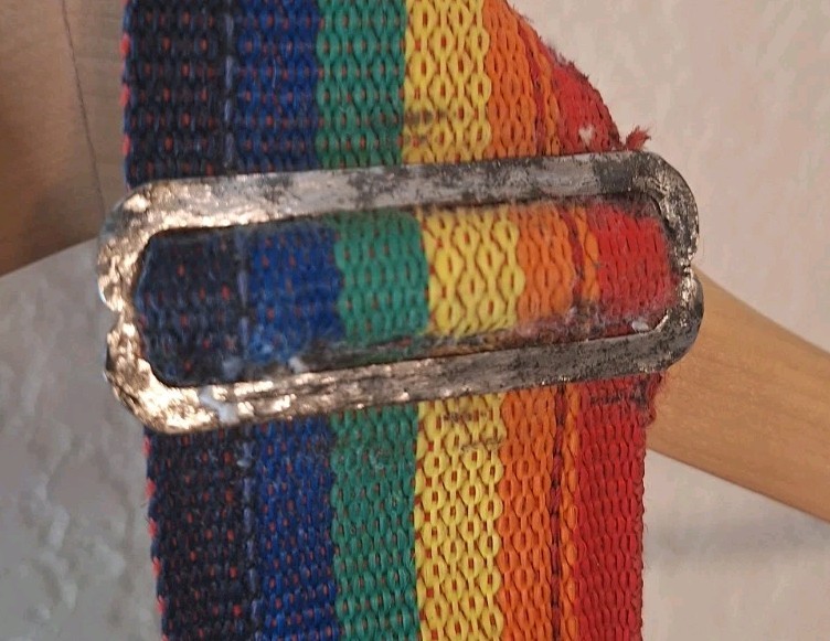 Wide Woven Multi-color Camera Strap