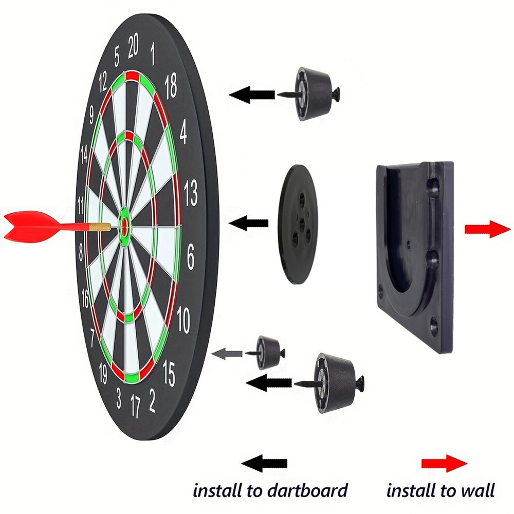Dartboard Mounting Bracket Hardware Kit Wall Dart Board Hanger Accessories