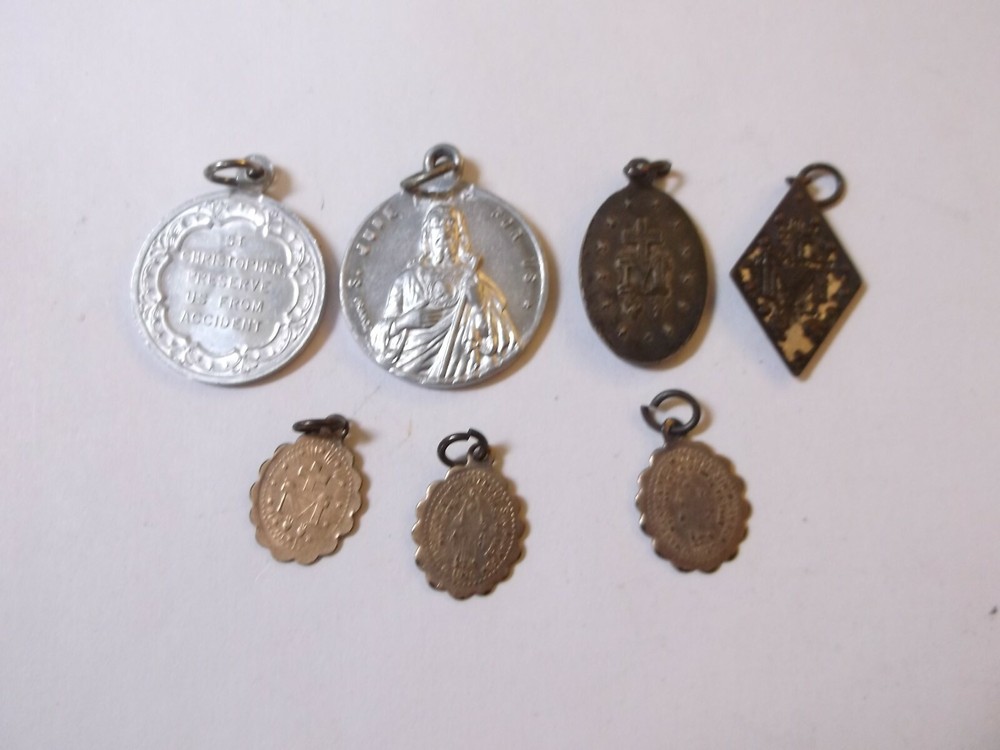 7 Religious Metals Very Fine shape
