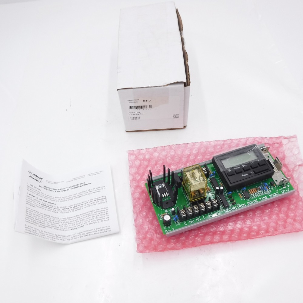 Securitron Digital Prime Time Seven Day Timer DT-7 Recuritron