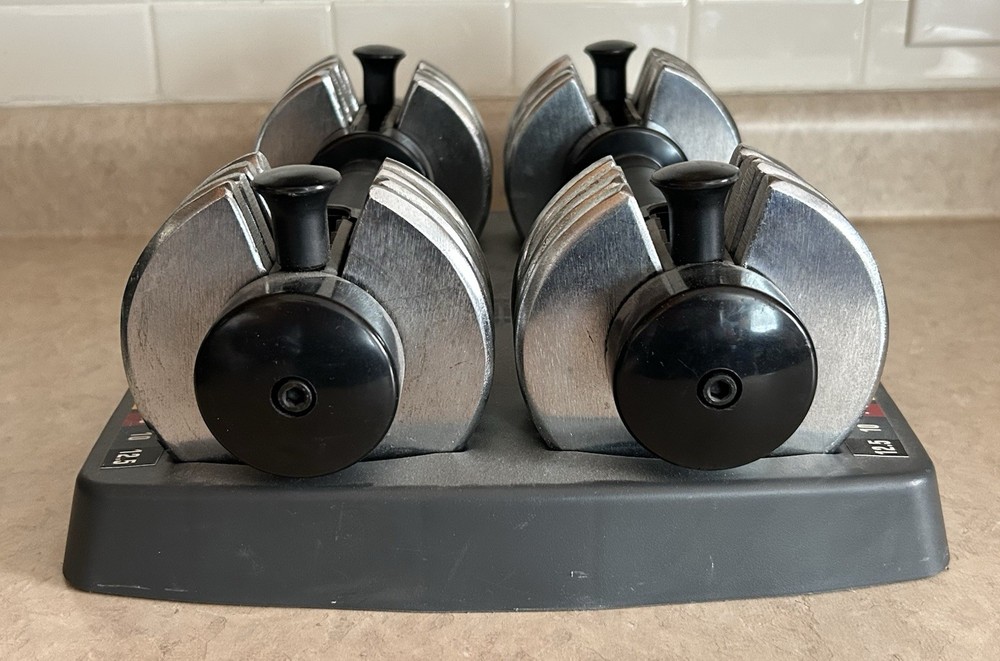 Weider Powerswitch 25 Dumbbell Set (2.5 - 12.5 lb Each) Adjustable Weights