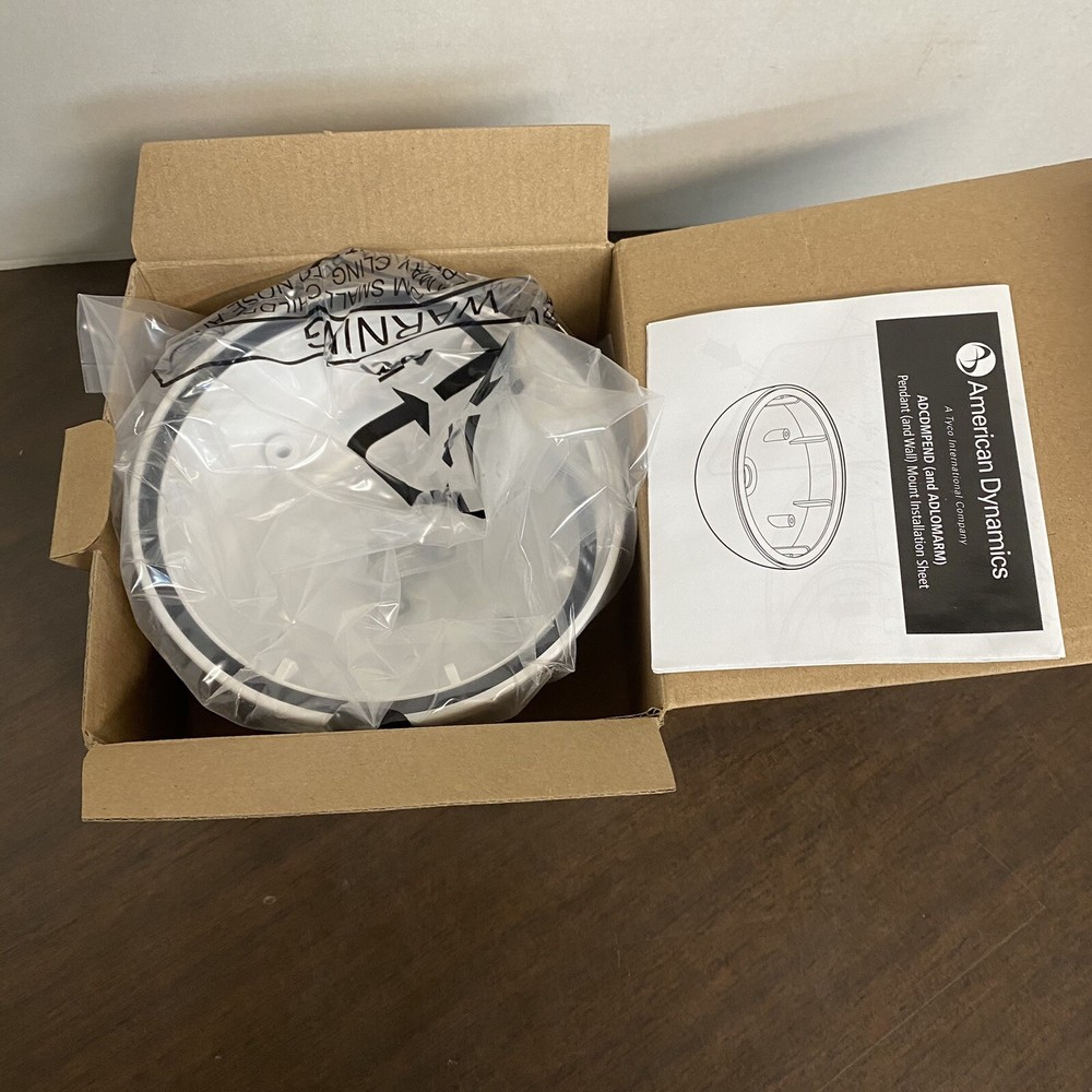 American Dynamics ADCDMPEND Pendant mount white 3/4 NIB