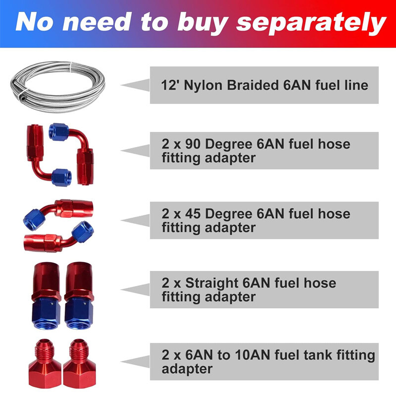 20 GALLON ALUMINUM FUEL CELL GAS TANK+CAP+LEVEL SENDER+NYLON FUEL LINE KIT