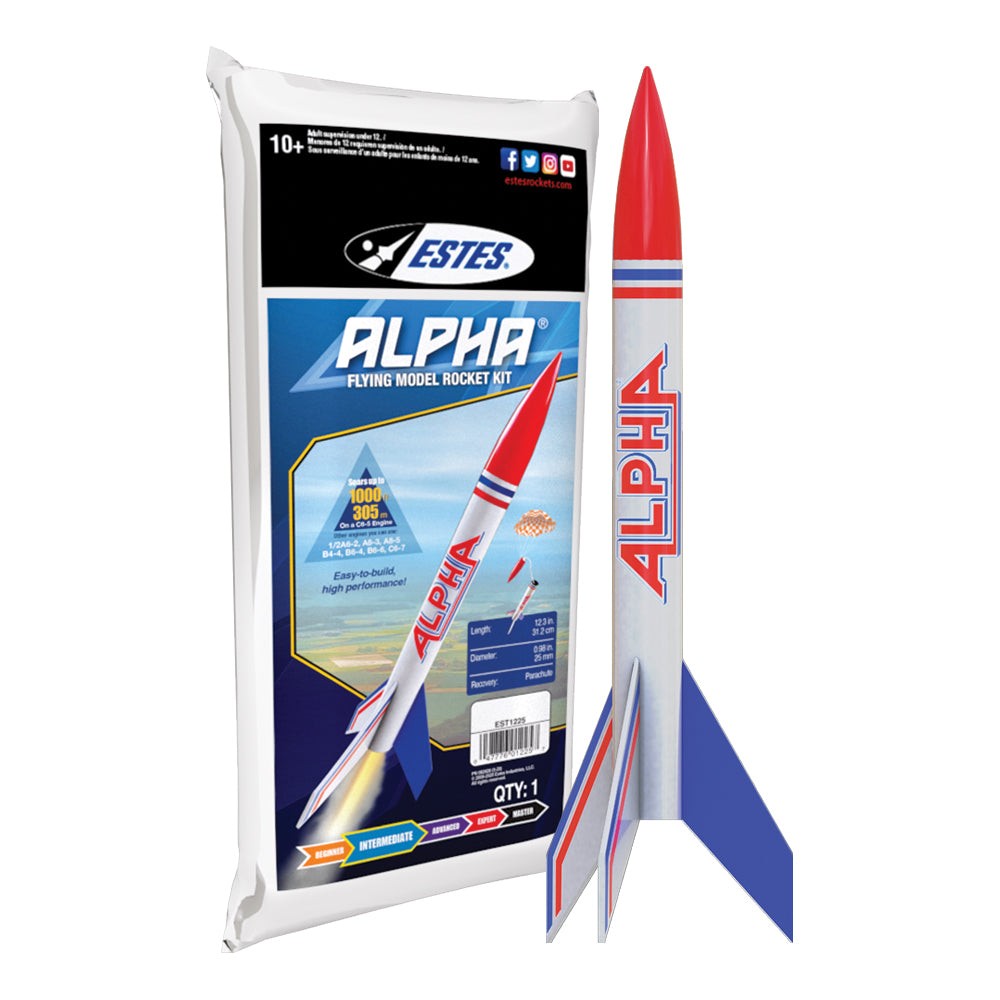 Estes Flying Model Rocket Kit Alpha  EST 1225