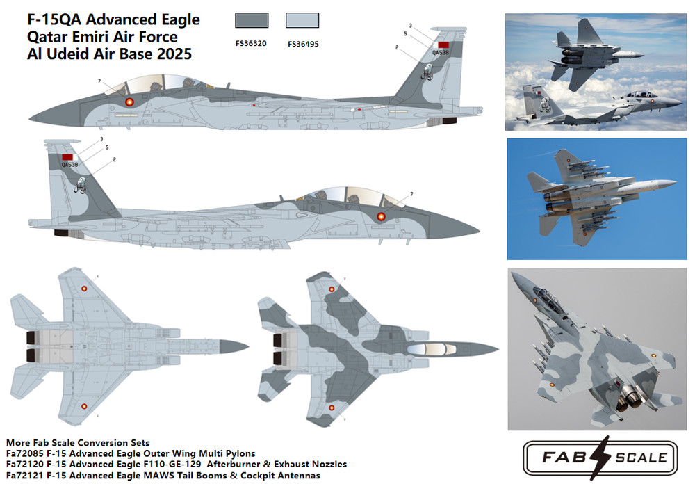 FAB FD72097 1/72 F-15QA Advanced Eagle Universal sticker