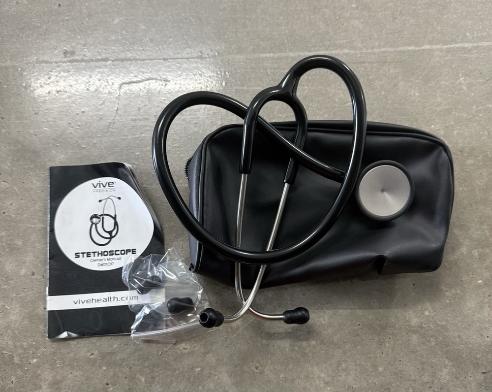 Vive Precision Stethoscope - Black DMD101BLK. NEW