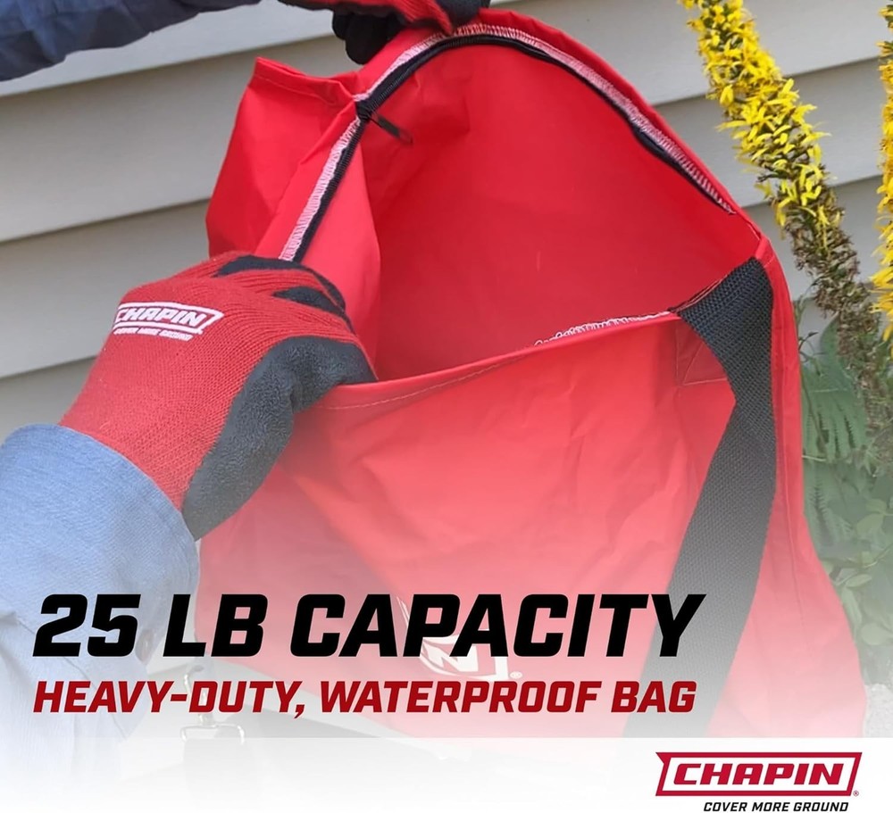 Versatile 25-Pound Spreader with Adjustable Gate Opening for Different Materials