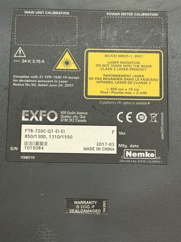 EXFO OTDR FTB-1V2 with FTB-720C