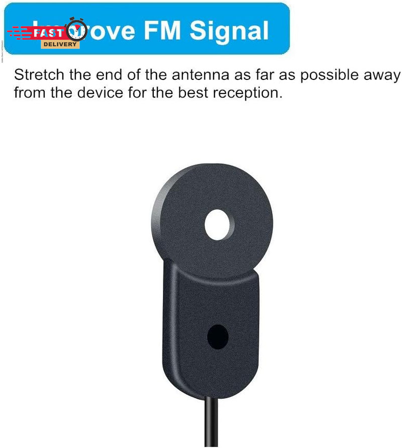 FM Antenna for Stereo Receiver Indoor, FM Radio Antenna 75 Ohm UNBAL F Type Male