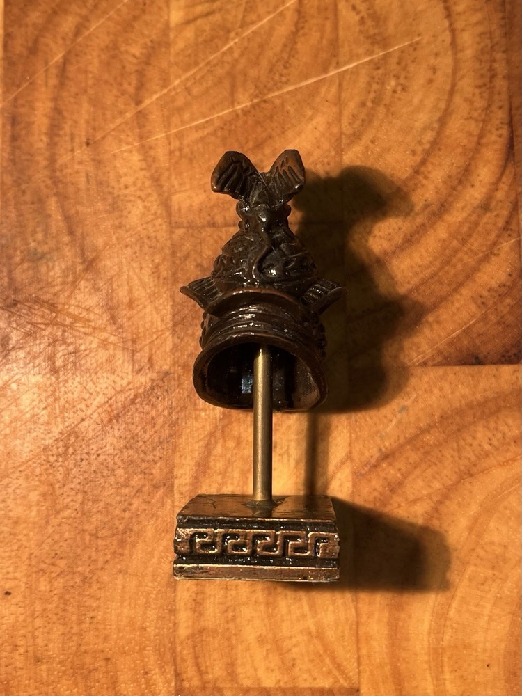 Gladiator warrior helmet figurine