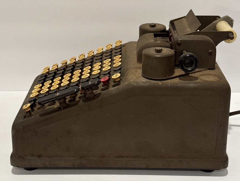 Burroughs Adding Machine Class 9 Portable Calculator 1920’s Vintage Read