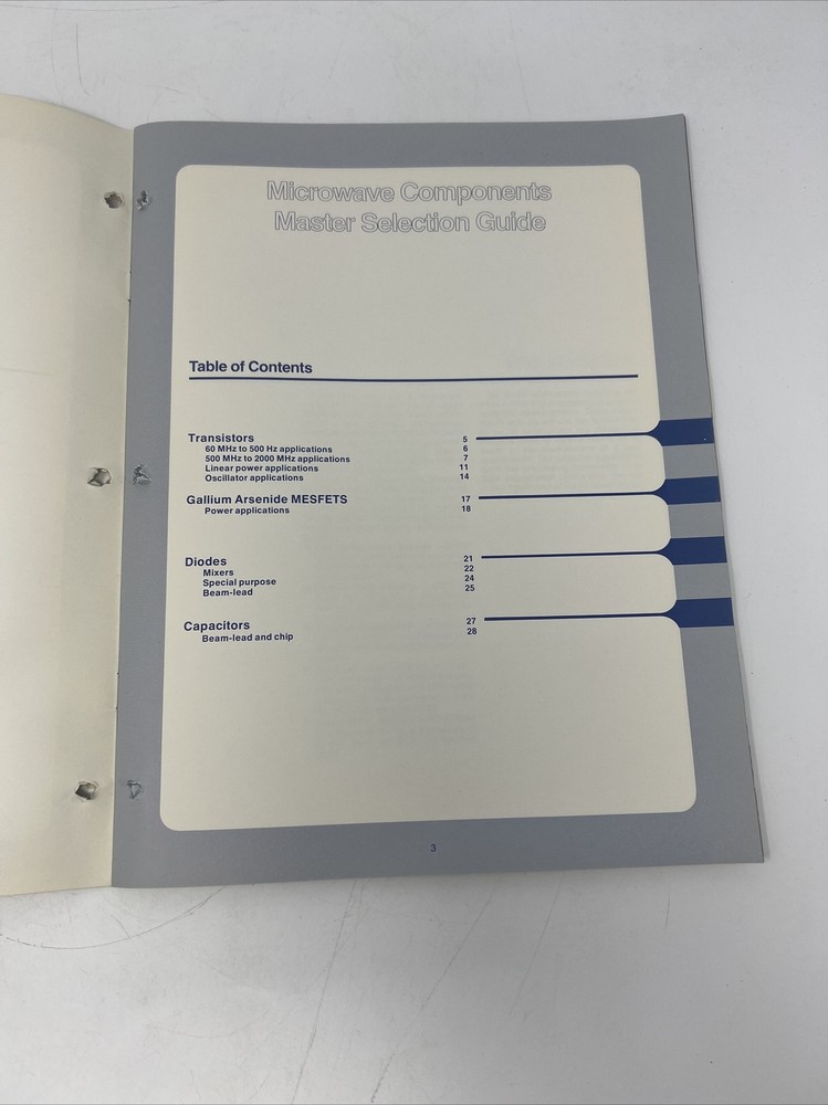 1978 Rare Microwave Components Master Selection Guide From Texas Instruments TI