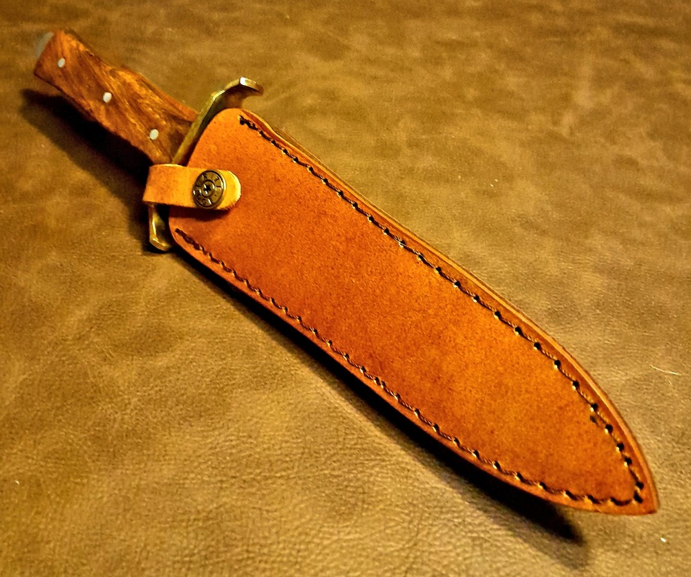 11.5" Combat Commando Dagger Double Edge Throwing Knife w/Leather Sheath