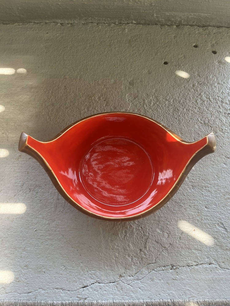 Vintage Viking Ship Style Serving Bowl