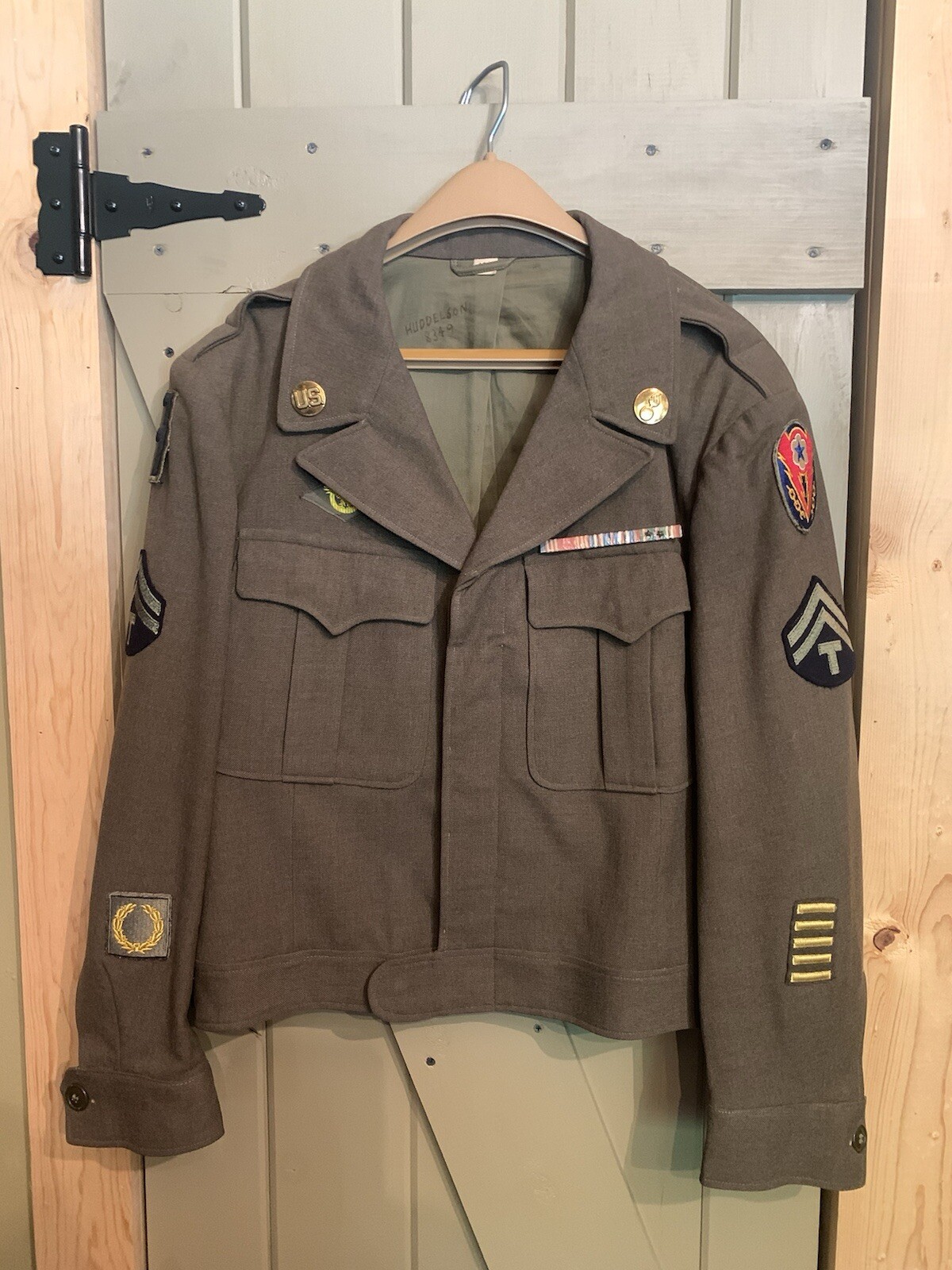 Vintage World War II Army Decorated Wool Jacket