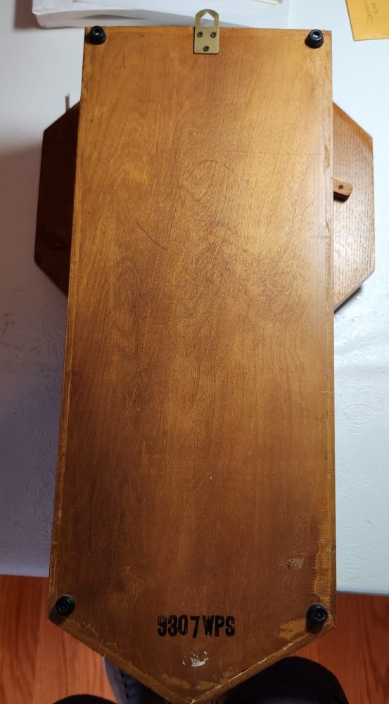 Functioning Vintage DEA Schoolhouse Regulator Wall Clock chiming with pendulum