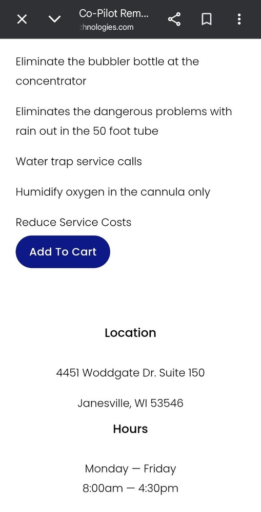 Co-Pilot Remote Humidifier w/Flow Controller