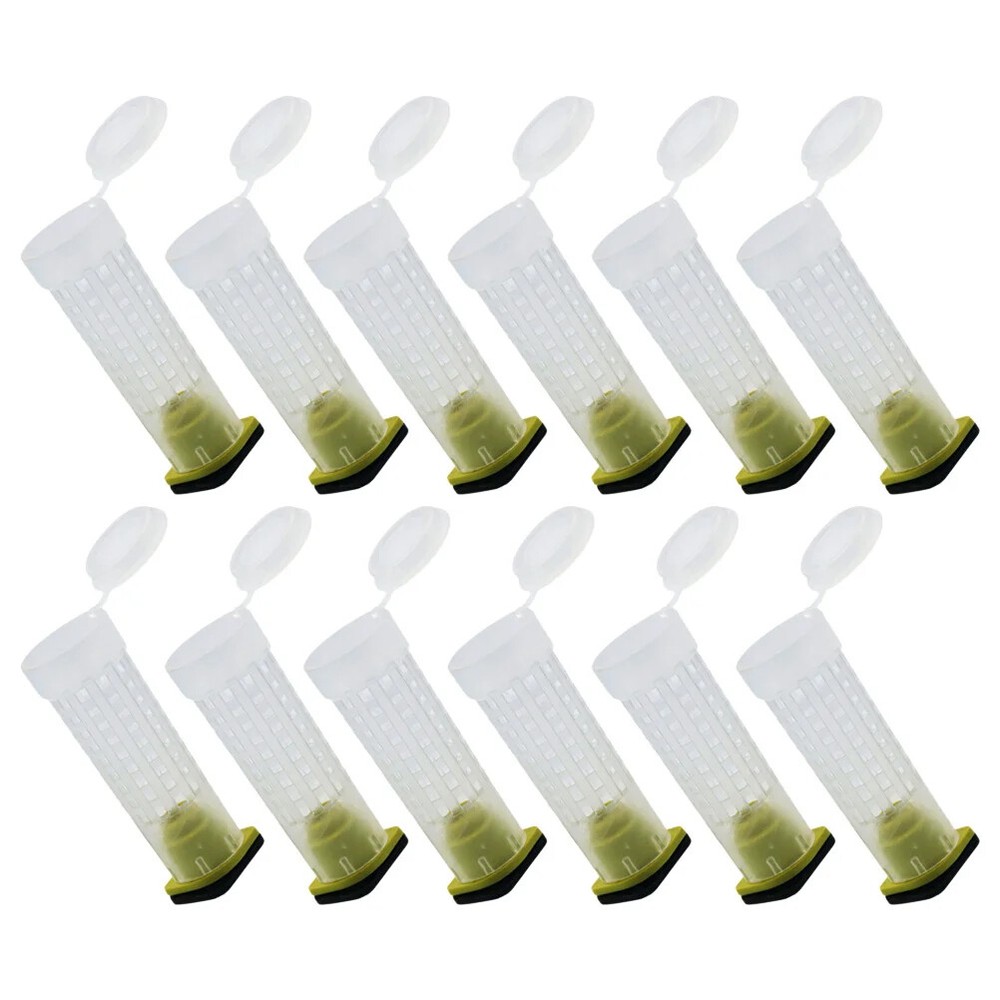 20/30/40Pcs Plastic Bee Cage Bee Protector Beekeeping House Bee Feeding Keeper