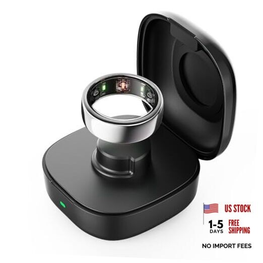 Wireless Charging Case Compatible with Ring Gen 3 Smart Ring Charging Size 10