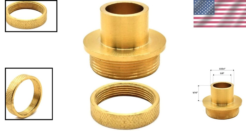 Durable 51/64 Inch Router Template Guide with Secure Lock Nut for Precise Cuts