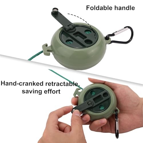 33ft Gear Retractable Bow Hoist for Hunting Thickened Bow Saddle Hunting green