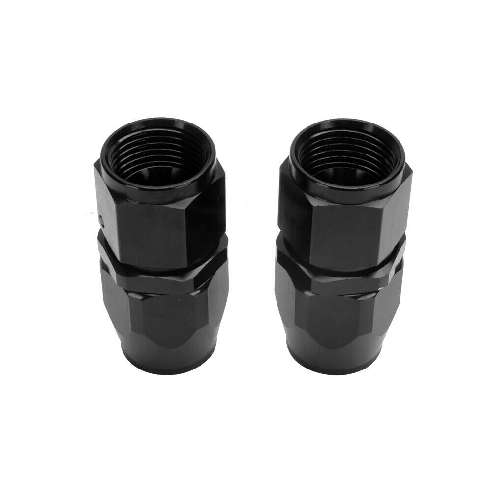 2Pcs AN6/AN8/AN10/AN12 Swivel Hose End Fitting Adapter Oil/Fuel/Gas Hose Line