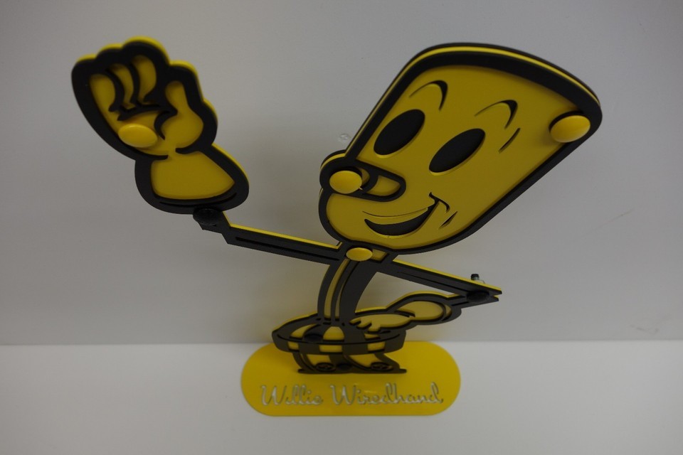 Electric Power Reddy Kilowatt Willie Wirehand ELECTRICIAN GIFT STEEL . VERY NICE