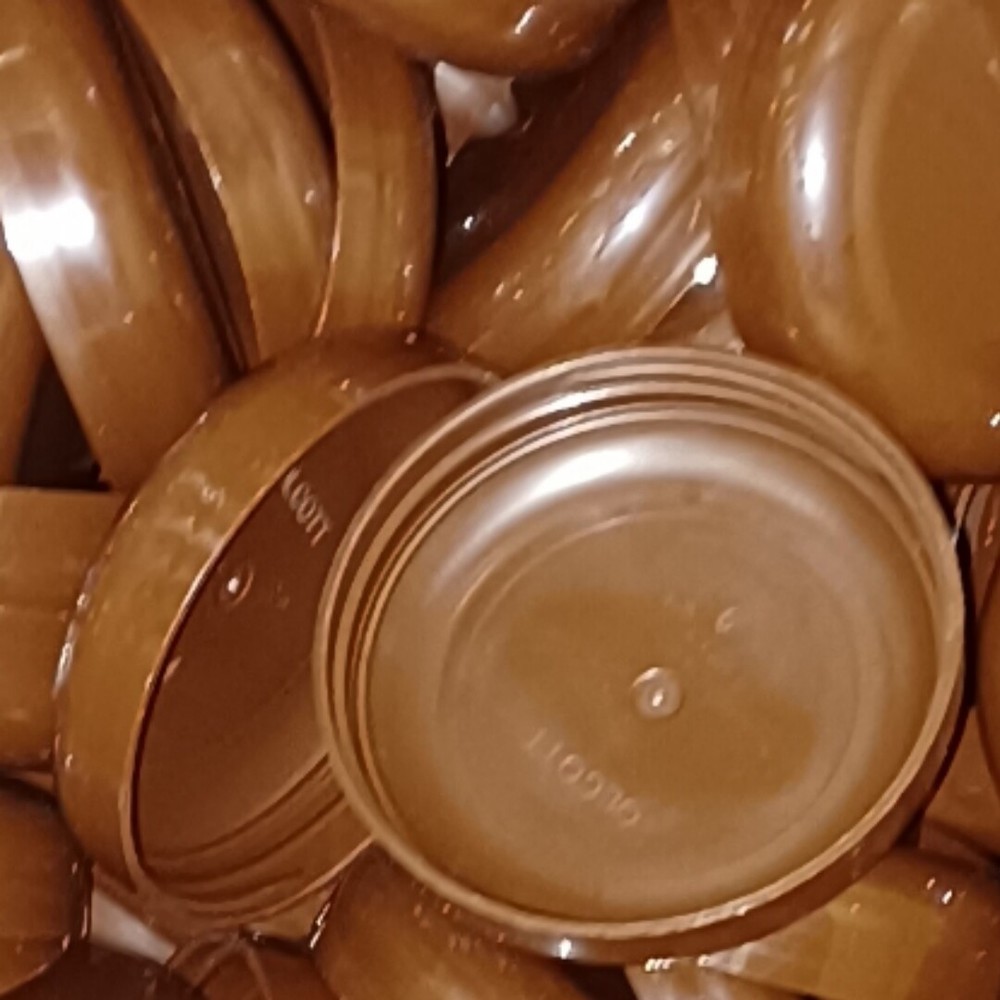 70/400 Brown Dome Unlined Jar Caps | Quantity Per Package: 96
