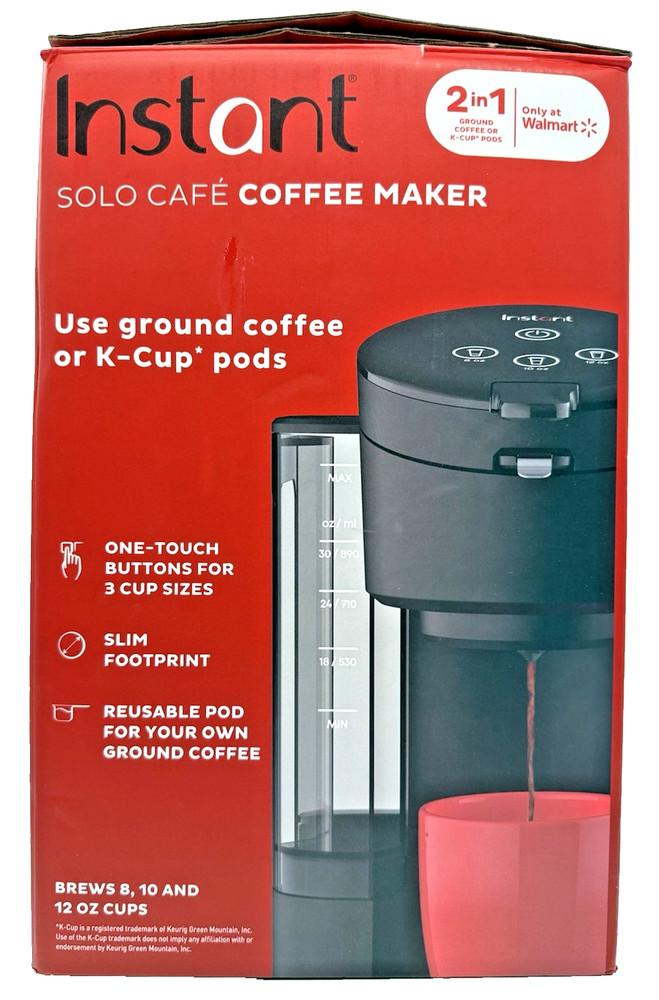 Instant Solo Café Single Serve Coffee Maker SSCM-1100 In Original Box EUC