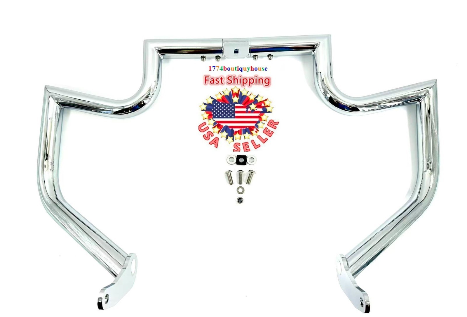 Engine Guard Crash Bar Highway Fit 1991-2017 Harley Dyna Super Glide Street Bob