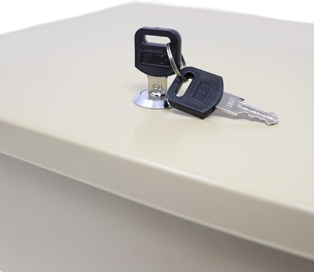 Fire-Retardant Security Box with Keyed Lock