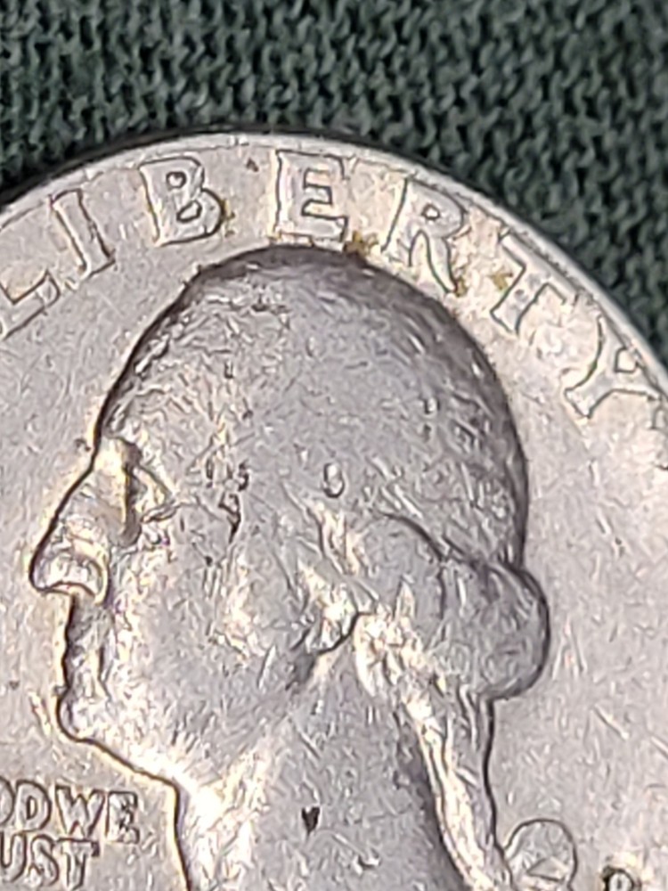 Rare1984D Quarter Errors-Filled D Mint-Spitting Eagle-DDOs on letters & numbers