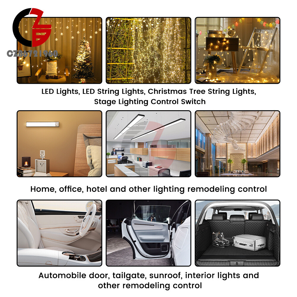 433Mhz 5-60V 1CH Wireless Remote Control Switch Relay Receiver Module with Case