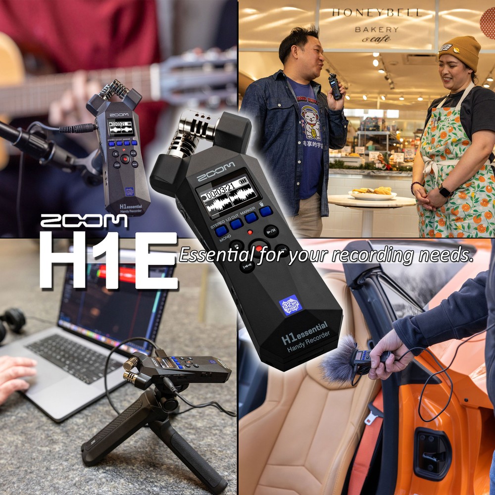 Zoom H1essential 2-Track 32-Bit Float Portable Audio Recorder