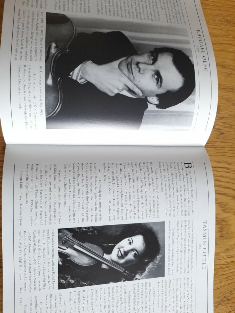 BBC Welsh Symphony Orchestra - Tour Programme 1992 vgc
