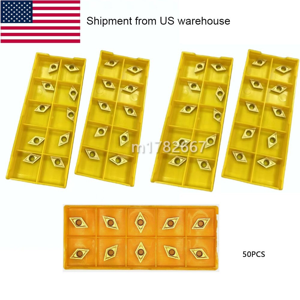50pcs DCMT070204 735 DCMT21.51 Carbide Insert For Lathe Cutter Tool for steel