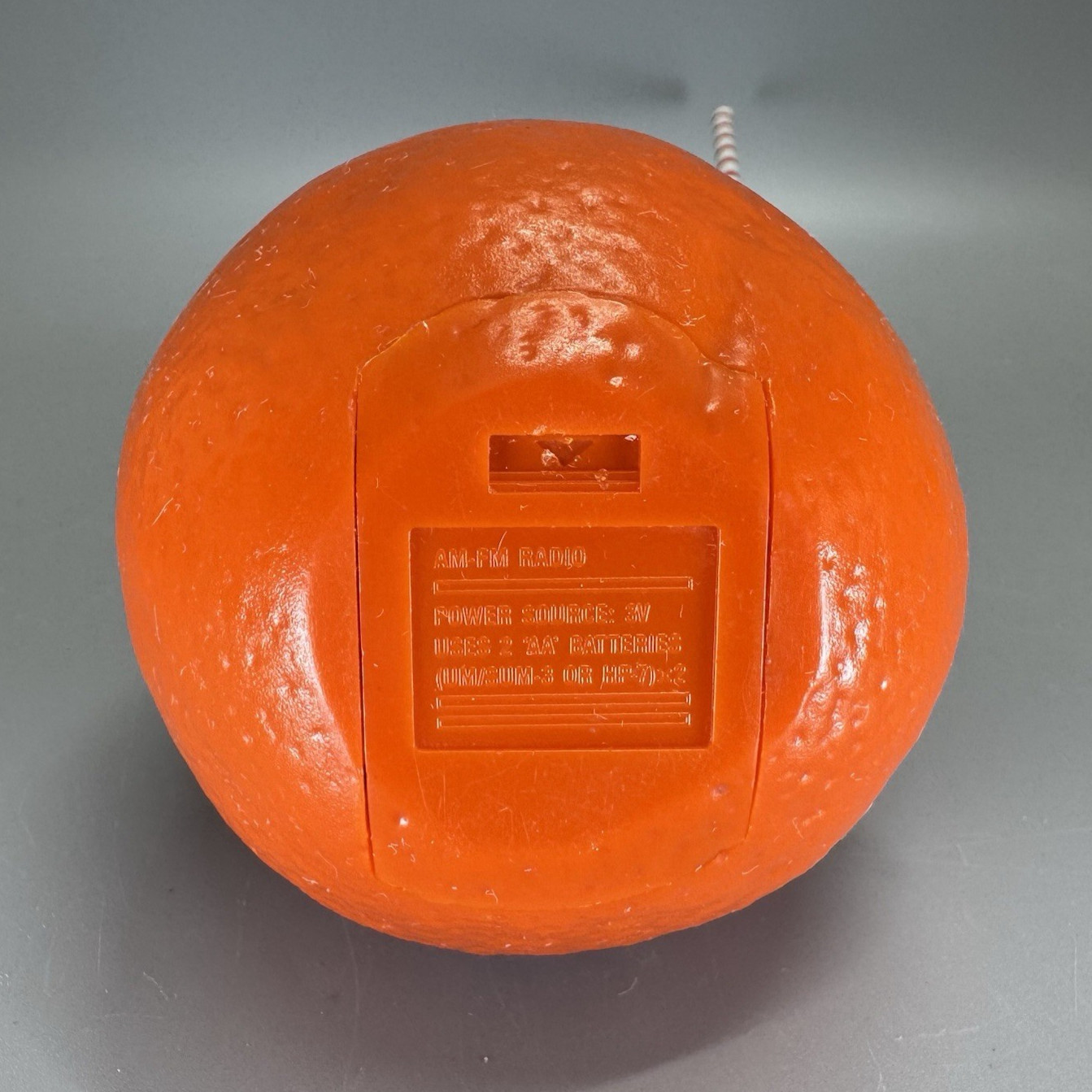 Vtg Tropicana Pure Premium Orange Radio AM/FM Straw Antenna 1980s 1990s NICE!