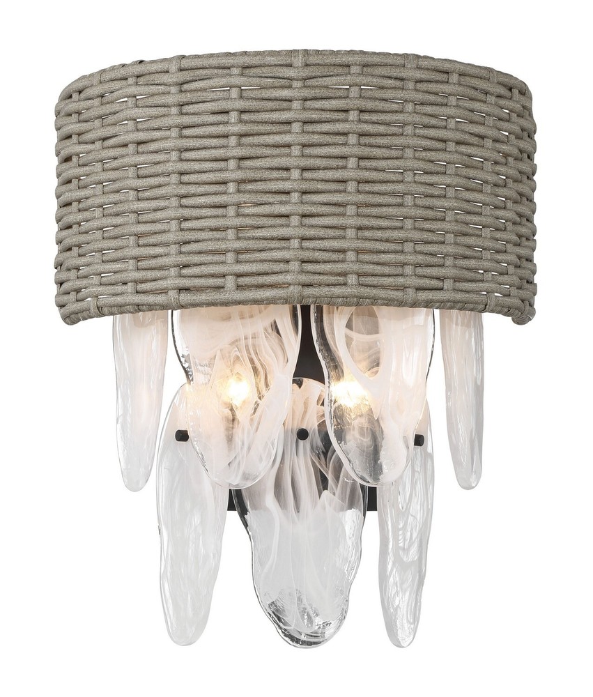 Minka Lavery Breakers Isle 4 Light Wall Sconce, Coal