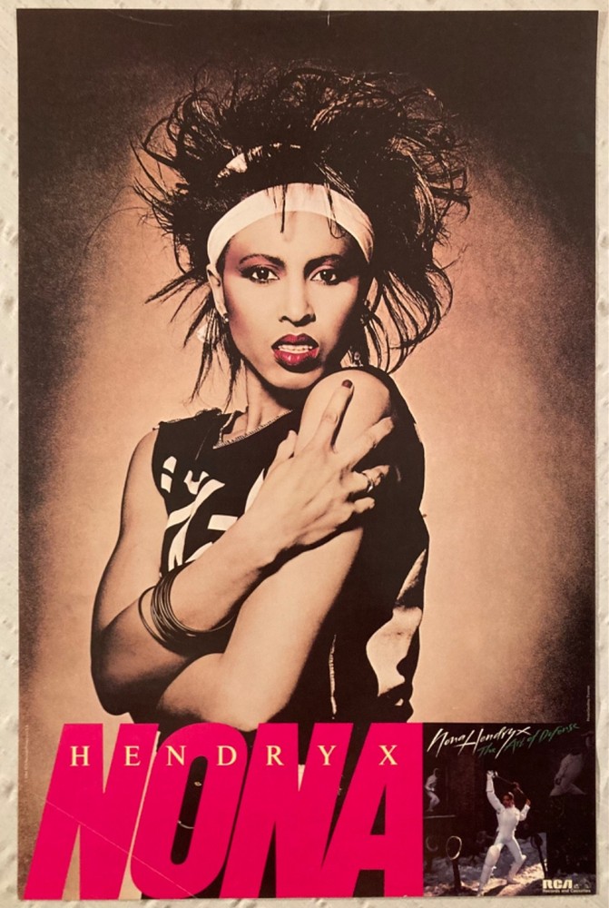 Nona Hendryx 1984 Promo Poster The Art Of Defense RCA Records U