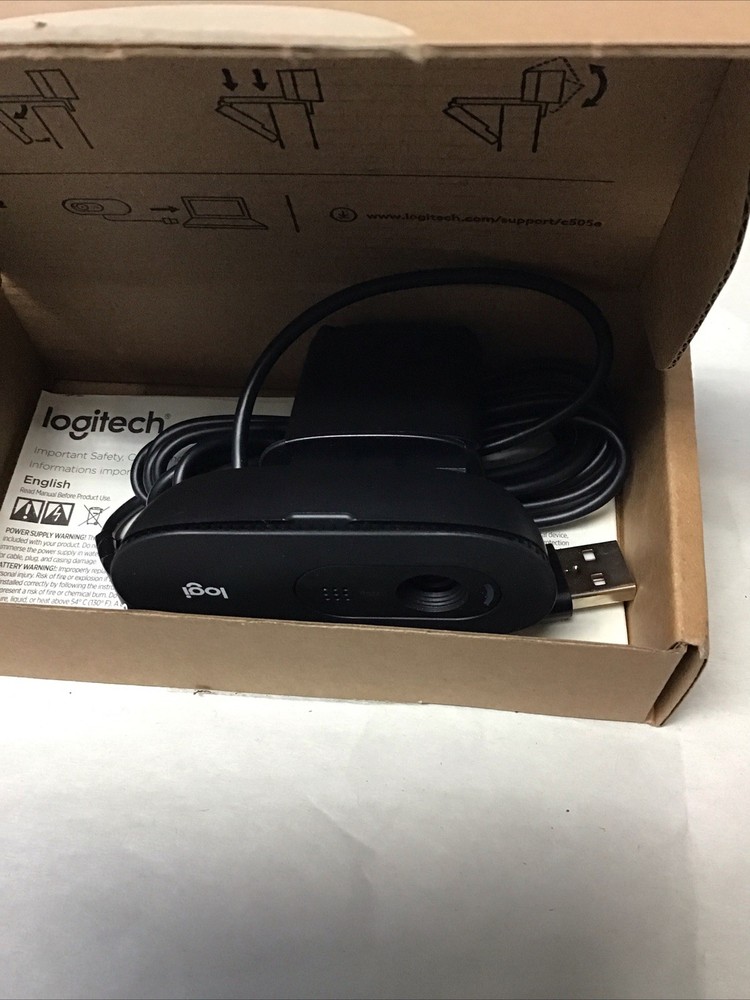 Logitech C505e HD 720P Webcam Black 960-00138 - Open Box