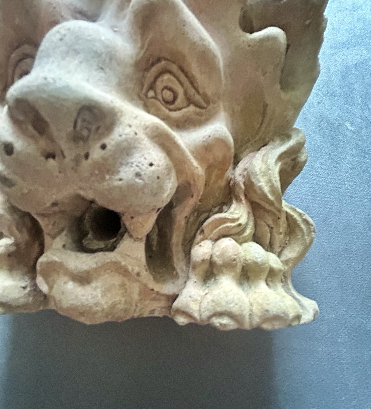 French Castel Stone Gargoyle Water Spout Architectural Salvage